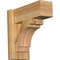 Ekena Millwork Merced Block Rough Sawn Outlooker, Western Red Cedar, 6"W x 14"D x 14"H OUT06X14X14MRC05RWR - alternate 1